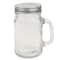 Glass Mason Jar With Handle &#x26; Lid, 16oz., 12ct.